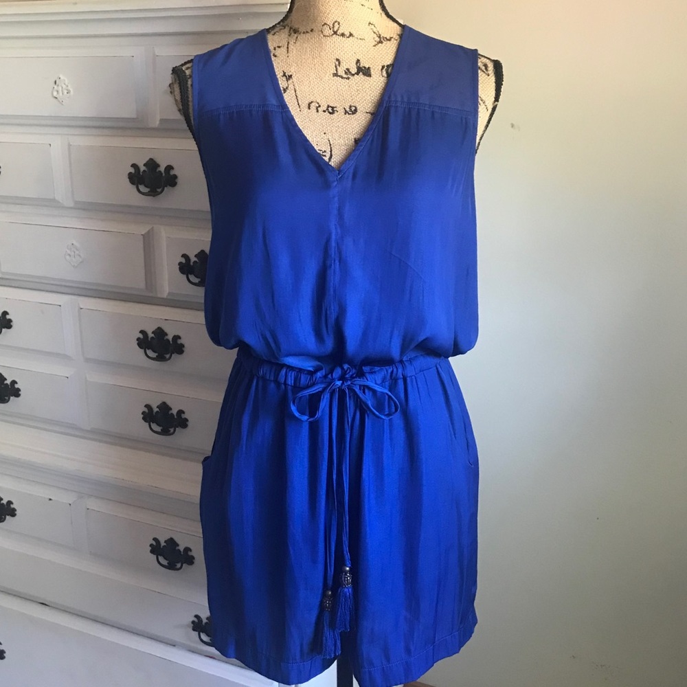 VINCE CAMUTO Cobalt Blue Romper NWOT XS